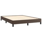vidaXL Cadre de lit Marron 140x200 cm Similicuir