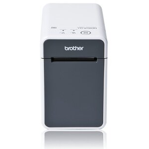 Imprimante d'étiquettes thermique Brother TD2125N USB LAN - Résolution 203 dpi - Vitesse 152 4 mm - Couleur Blanc/Gris