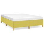 vidaXL Cadre de lit Vert 140 x 200 cm Tissu