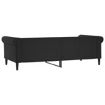 vidaXL Lit de jour noir 90x190 cm similicuir