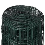 vidaXL Clôture euro Acier 25 x 1 0 m Vert