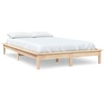 vidaXL Cadre de lit 120x200 cm Bois de pin massif