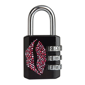 Cadenas à Combinaison avec Motif Imprimé Bouche 6 2 x 3 2 x 1 4 cm