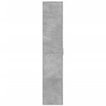 vidaXL Buffet haut gris béton 80x35x180 cm bois d'ingénierie