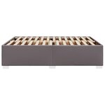 vidaXL Cadre de lit Gris 160x200 cm Similicuir