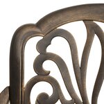 vidaXL Ensemble de bistro 5 Pièces Aluminium coulé Bronze