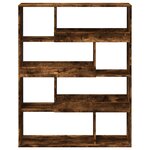vidaXL Bibliothèque chêne fumé 100x33x125 5 cm bois d'ingénierie