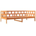 vidaXL Lit de jour cire marron 90x190 cm bois de pin massif