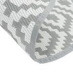 vidaXL Tapis d'extérieur gris Ø120 cm PP