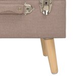 vidaXL Tabouret de rangement 40 cm Marron Tissu