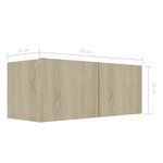 vidaXL Ensemble de meubles TV 8 Pièces Chêne sonoma Bois d'ingénierie