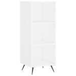 vidaXL Buffet haut Blanc 34 5x34x180 cm Bois d'ingénierie