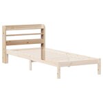 vidaXL Tête de lit avec étagères 90 cm bois massif de pin