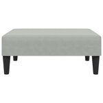 vidaXL Ensemble de canapés 2 Pièces gris clair velours