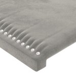 vidaXL Cadre de lit sans matelas gris clair 140x200 cm velours
