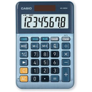 Calculatrice de bureau MS-88EM 8 chiffres argent CASIO