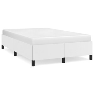 vidaXL Cadre de lit Blanc 120x200 cm Similicuir