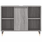 vidaXL Ensemble de meubles de salle de bain 3 Pièces Sonoma gris
