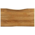vidaXL Dessus de table 120x60x2 5 cm bord vivant bois massif manguier