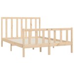 vidaXL Cadre de lit Bois massif 140x200 cm