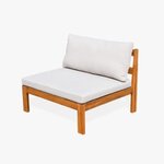 Salon de jardin en bois d'Acacia avec coussins - MANDI - 5 personnes