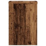 vidaXL Supports pour plantes 2 Pièces vieux bois bois d'ingénierie