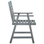 vidaXL Chaises de salle à manger d'extérieur 3 Pièces Gris Bois d'acacia