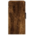 vidaXL Armoire murale chêne fumé 60x31x60 cm bois d'ingénierie