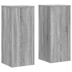 vidaXL Supports pour plantes 2 Pièces sonoma gris bois d'ingénierie