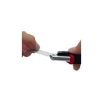 cutter professionnel Auto-Load lame: 18 mm noir/rouge WEDO