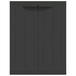 vidaXL Armoire de rangement d'extérieur noir 65x37x85 cm PP