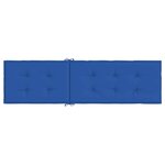 vidaXL Coussin de chaise de terrasse bleu royal (75+105)x50x4 cm