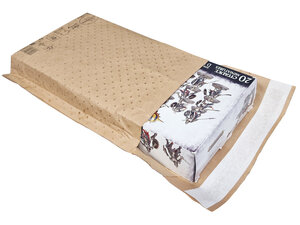 Lot de 50 Pochettes kraft brun  à bulles d'air papier-Soufflets 90 mm-150*250 mm-Lacouronne e.pack