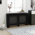 vidaXL Cache-radiateur noir 152x19x81 5 cm MDF