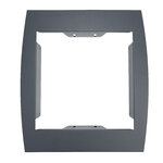 Support grillage rigide & palissade gris anthr. Mat sablé ral 7016ms