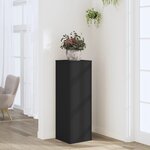 vidaXL Support pour plantes noir 33x33x100 cm bois d'ingénierie