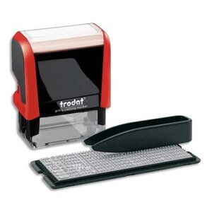 Kit Tampon spécial textile 4951M (format 4911) avec lettres TRODAT