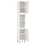 vidaXL Armoire de salle de bain blanc 30x30x190 cm bois d'ingénierie