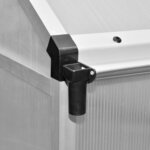 vidaXL Serre renforcée en aluminium avec cadre de base 6 05 m²