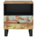 vidaXL Tables de chevet 2 Pièces Bois de récupération et d'ingénierie