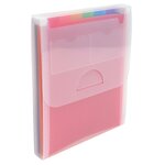 Trieur Valisette Vertical 6 Compartiments Crystal - A4 - Cristal - X 5 - Exacompta