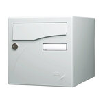 Boîte aux lettres Préface 2 portes gris clair brillant ral 7035b