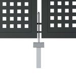 vidaXL Portail de jardin anthracite 400x200 cm acier