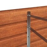 vidaXL Lit surélevé de jardin rouillé 160x80x77 cm acier corten