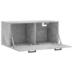 vidaXL Armoire murale gris béton 80x36 5x35 cm bois d'ingénierie