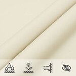 vidaXL Voile de parasol tissu oxford triangulaire 3x4x5 m crème