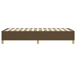 vidaXL Cadre de lit Marron foncé 90x200 cm Tissu