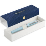 Waterman allure pastel stylo plume  bleu pastel  plume fine  encre bleue  coffret cadeau