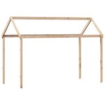 vidaXL Lit haut avec toit 90x190 cm bois de pin massif