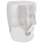 vidaXL Tabouret argent 33x33x45 cm Aluminium